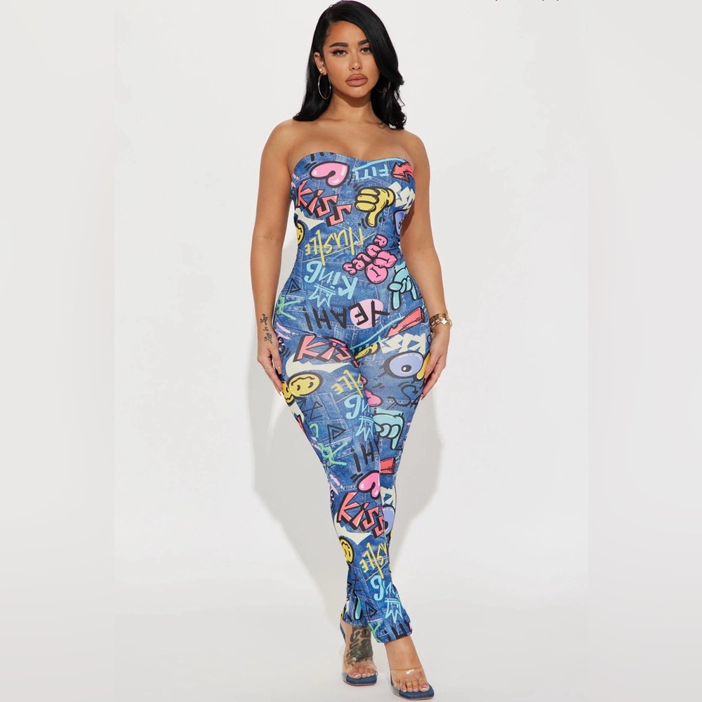 Capri Hustle Jumpsuit - Multi Color